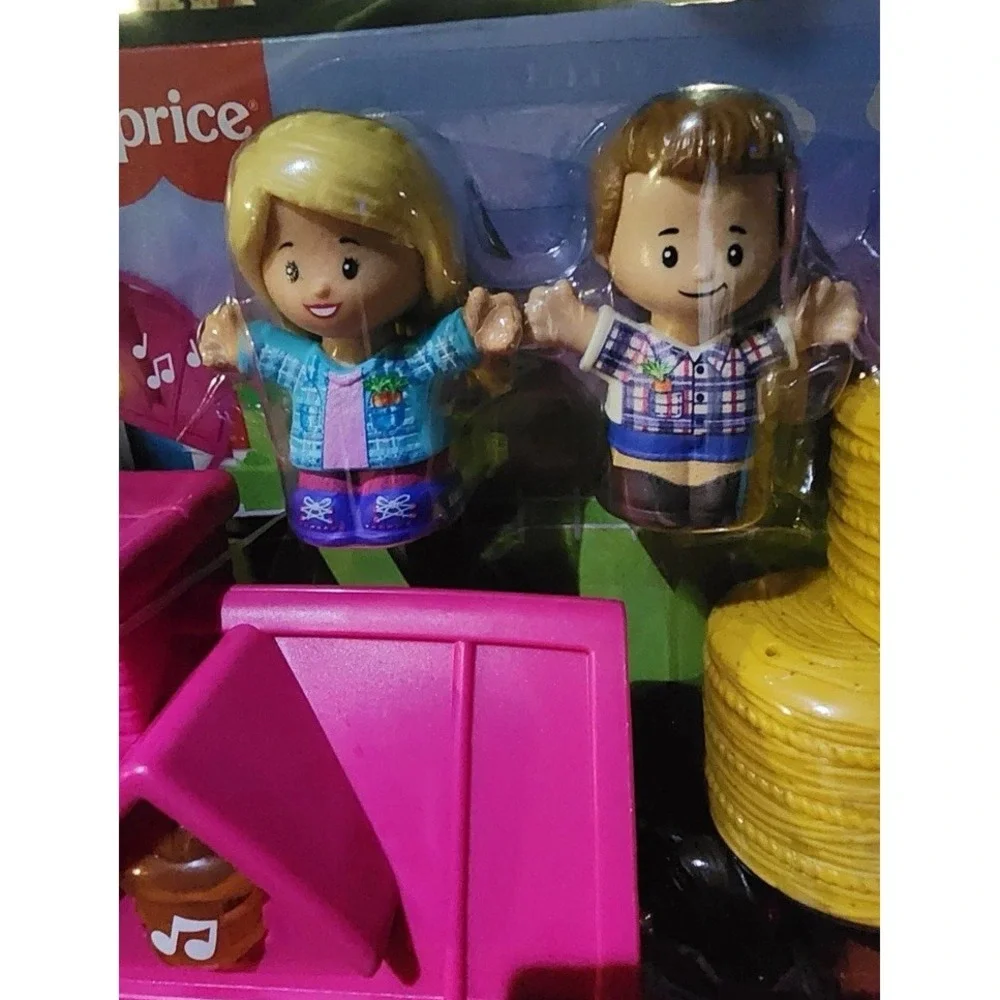 Fisher-Price Little People Barbie Horse Stable Toy Playset Figures Truck Tractor
